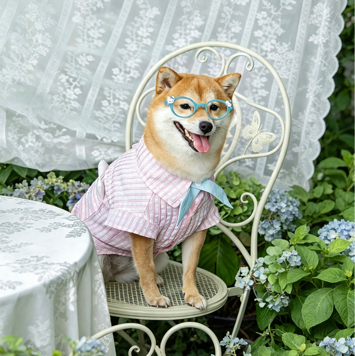 Ins Style Plaid Dog Shirt