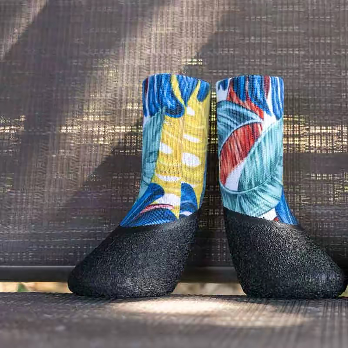 Printed Waterproof Dog Sock Boots With Adjustable Strap