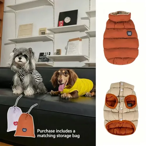 Puffy Reversible Padded Pet Coat Puffy Reversible Padded Pet Coat